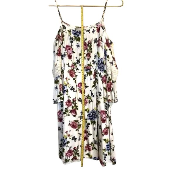 Love Delirious Maternity XL Floral Dress Cold Shoulder Boho Cottagecore Spring - Picture 5 of 9